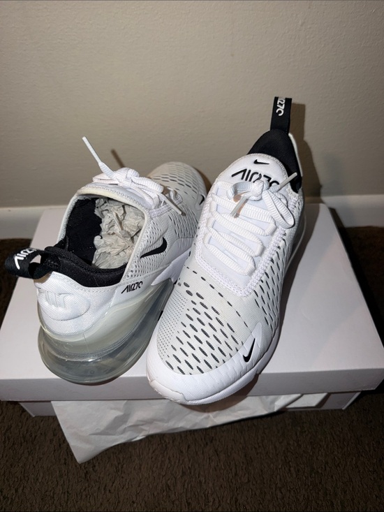 Nike Shoes - Nike White and Black Air Max 270 Sneaker